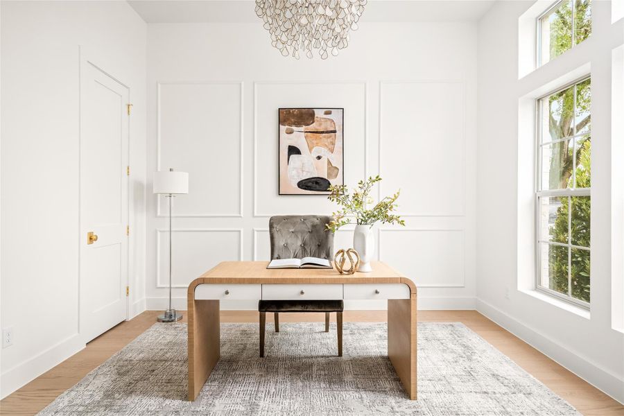 Furnished interior view inside a new home in , Houston (Image 34).