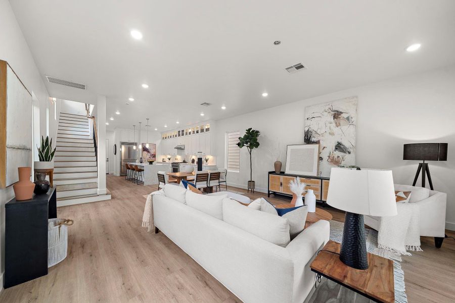 Furnished interior view inside a new home in , Houston (Image 18). Furnished interior view inside a new home in , Houston (Image 18).