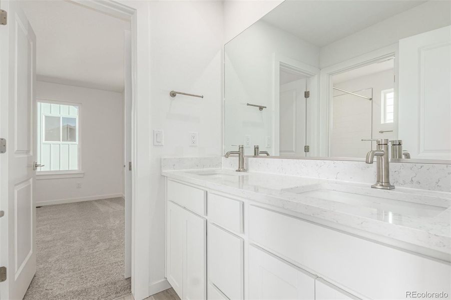 Furnished interior view inside a new home in Victory Ridge, Colorado Springs (Image 11).