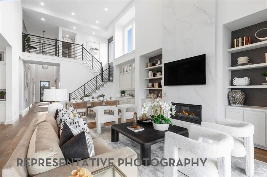 Furnished interior view inside a new home in Sandbrock Ranch, Aubrey (Image 7).
