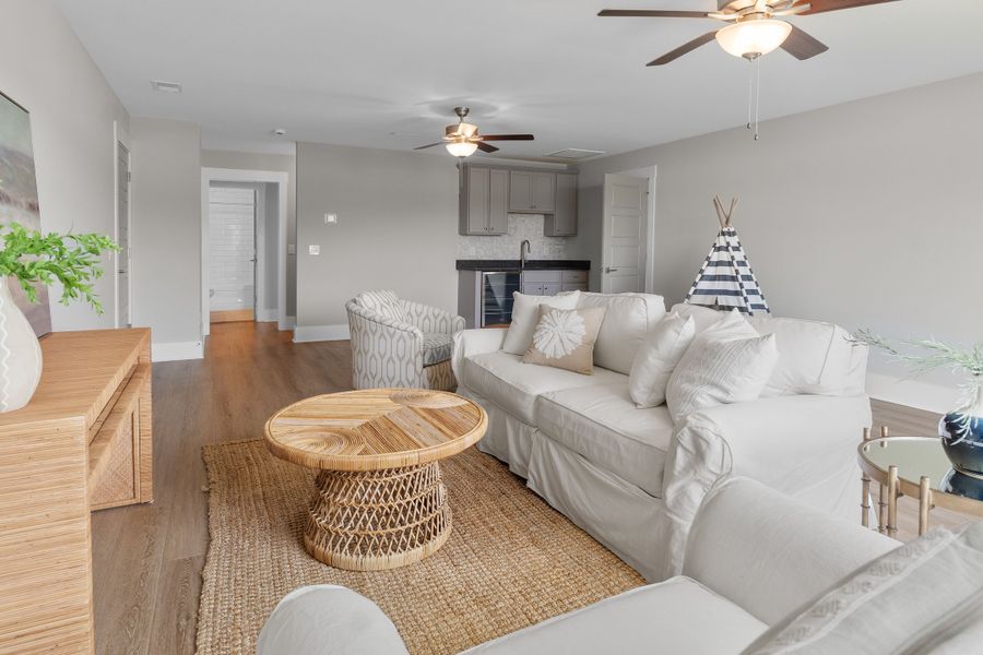 Representative furnished interior of a home built from the Scout by Bill Clark Homes in Sidbury Landing, Wilmington (Image 88).