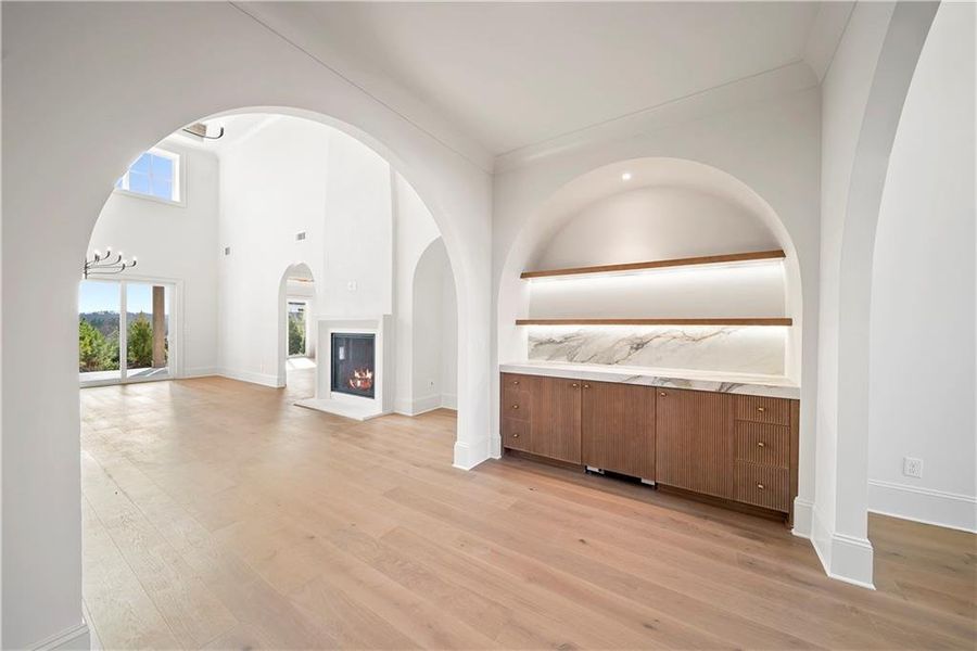 Furnished interior view inside a new home in , Alpharetta (Image 17).