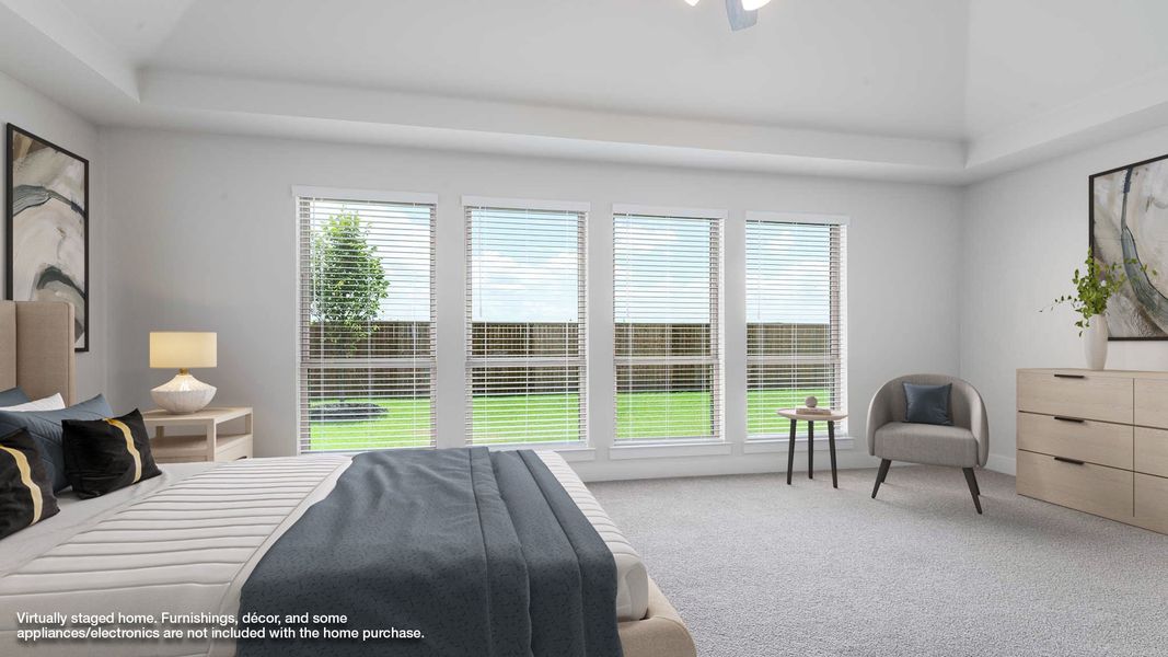 Furnished interior view inside a new home in Devonshire - Reserve 60', Forney (Image 7).