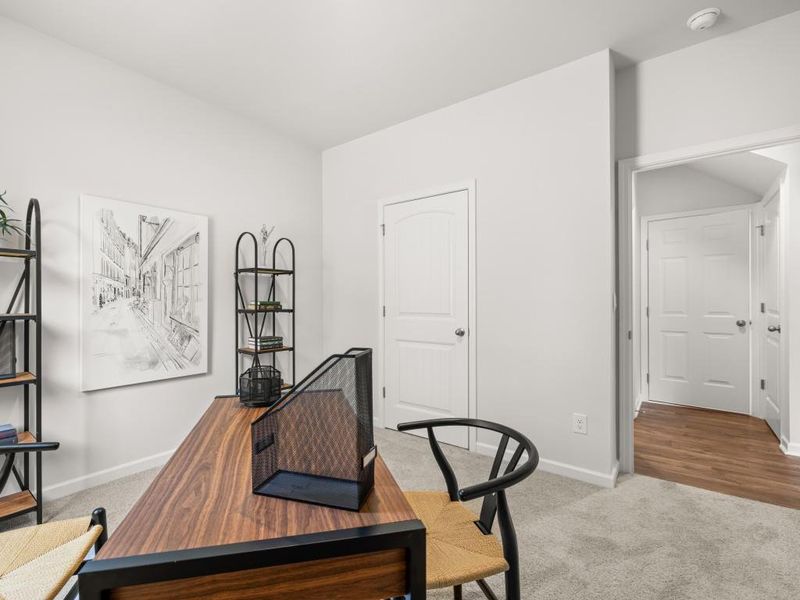 Furnished interior view inside a new home in Parkside at Carter Grove, Cartersville (Image 39). Furnished interior view inside a new home in Parkside at Carter Grove, Cartersville (Image 39).