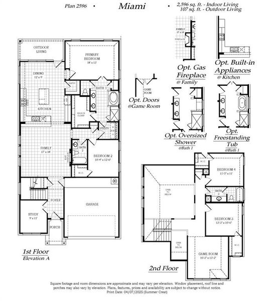 2D floor plan layout of this home in Summer Crest, Fort Worth, TX (Image 3).
