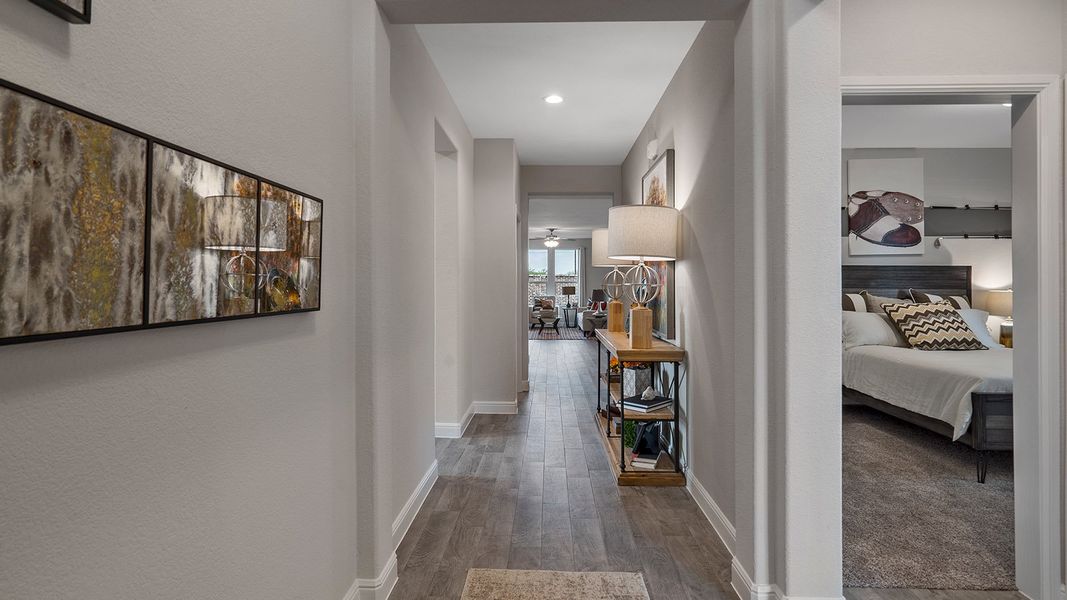 Furnished interior view inside a new home in Morningstar, Aledo (Image 39).