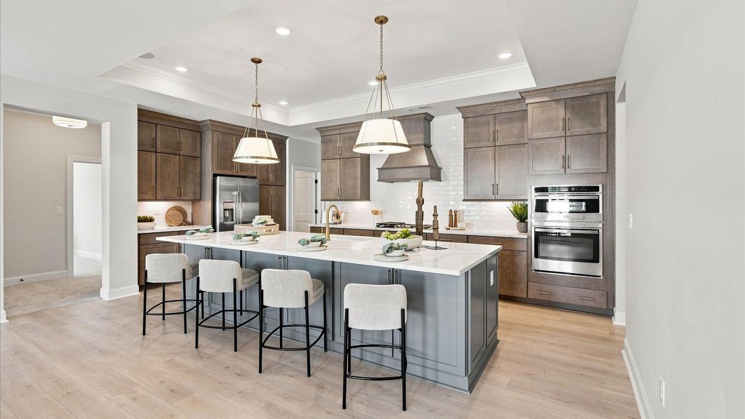 Furnished interior view inside a new home in The Courtyards at Hodges Farm, Charlotte (Image 12).