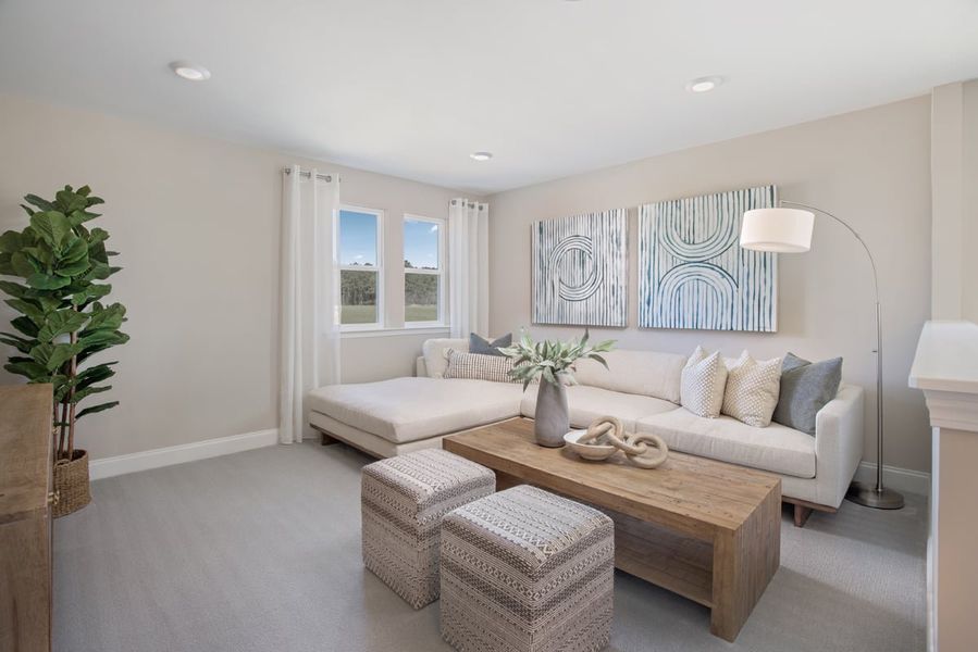 Representative furnished interior of a home built from the 2338 Modeled by KB Home in Midland Crossing, Midland (Image 10).