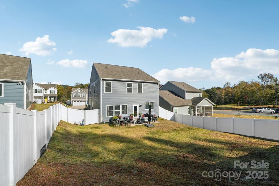 Exterior details and patio area of a home in Lowell Woods, Lowell (Image 4).