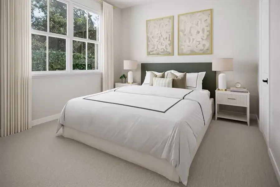 Representative furnished interior of a home built from the Tradewinds by Ryan Homes in Seminole Palms, Palm Coast (Image 10).