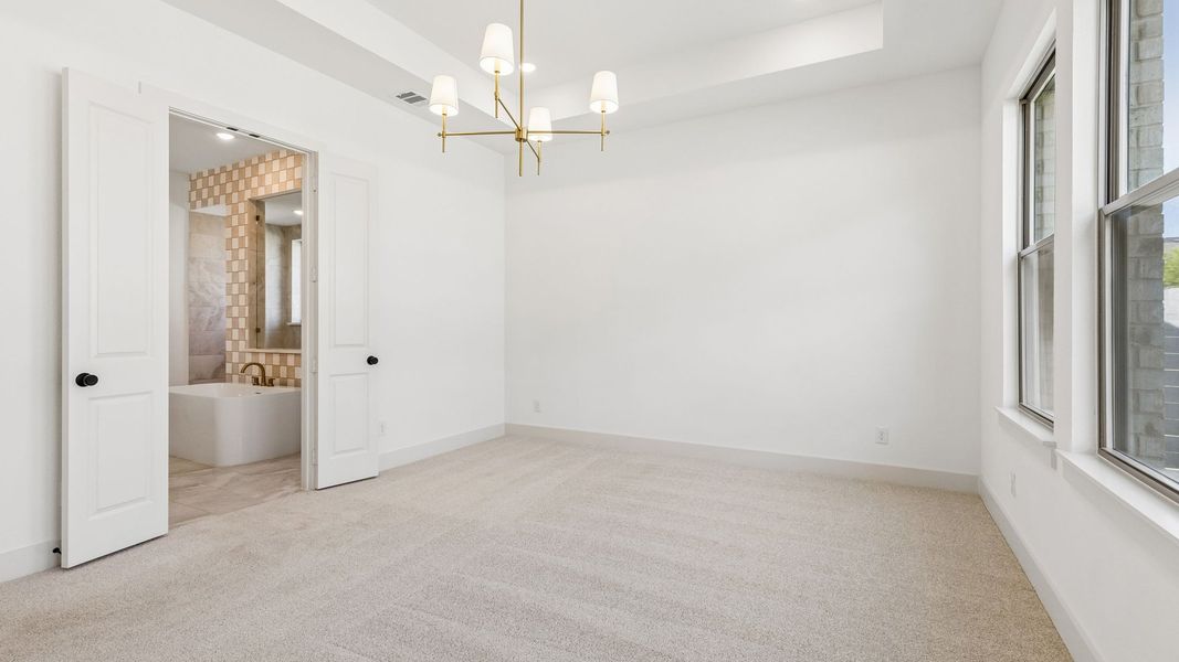 Spacious, unfurnished interior of a new home in Painted Tree 50' Series, McKinney (Image 21). Spacious, unfurnished interior of a new home in Painted Tree 50' Series, McKinney (Image 21).