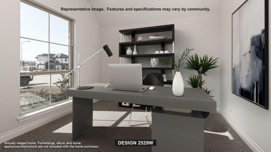 Furnished interior view inside a new home in Parkside on the River West, Georgetown (Image 7).