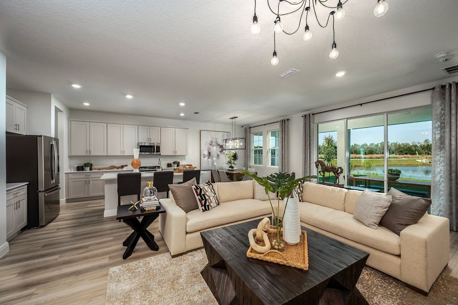 Representative furnished interior of a home built from the Coquina by Casa Fresca Homes in Mirada, San Antonio (Image 4).