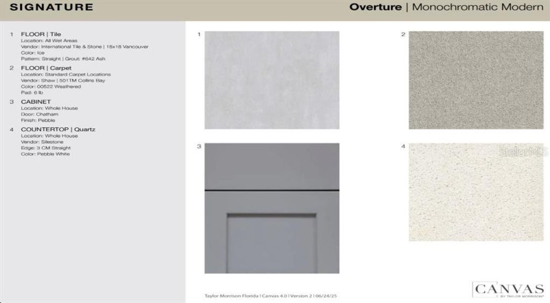 Sample of building materials used in homes in Waterstone, Groveland (Image 18).