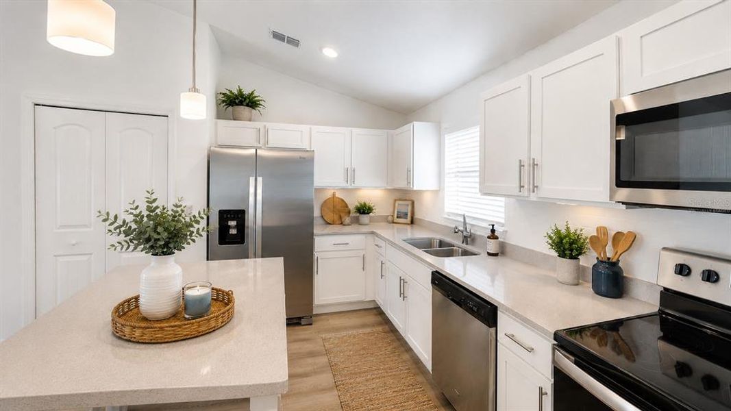 Furnished interior view inside a new home in , Palm Coast (Image 8). Furnished interior view inside a new home in , Palm Coast (Image 8).