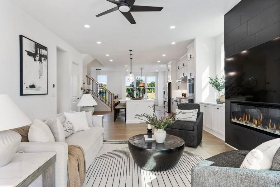 Furnished interior view inside a new home in , Alpharetta (Image 36).