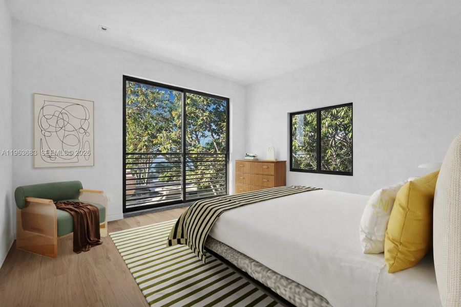 Furnished interior view inside a new home in , Miami (Image 15). Furnished interior view inside a new home in , Miami (Image 15).