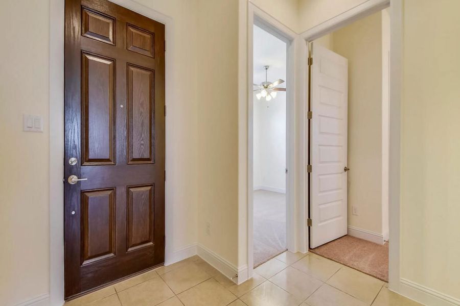 Representative unfurnished interior of a home built from the Oaks 1596 by Brohn Homes in Oaks at San Gabriel, Georgetown (Image 9).