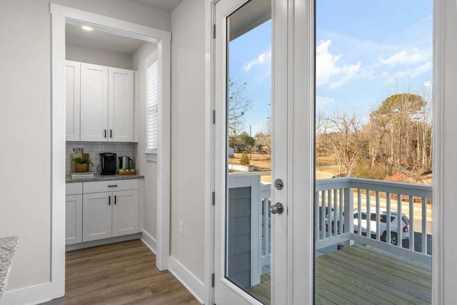 The Brier Messy Kitchen and Front Deck