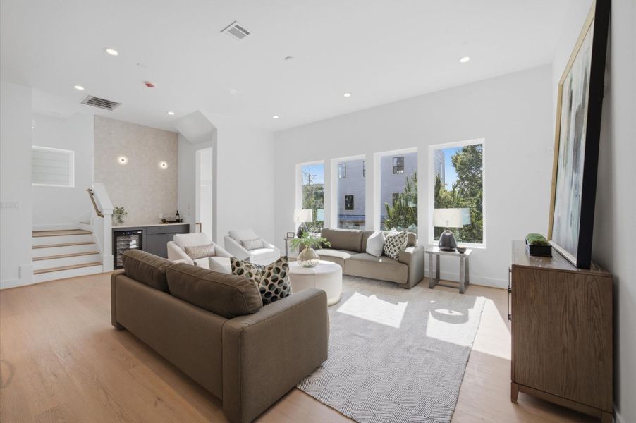 Furnished interior view inside a new home in , Houston (Image 13).