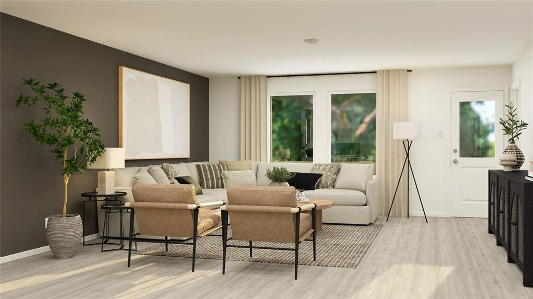 Furnished interior view inside a new home in McKenzie Trails, Balch Springs (Image 24).