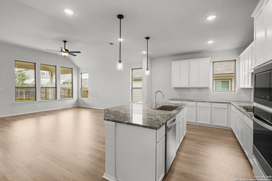 Furnished interior view inside a new home in Overlook at Creekside, New Braunfels (Image 6).