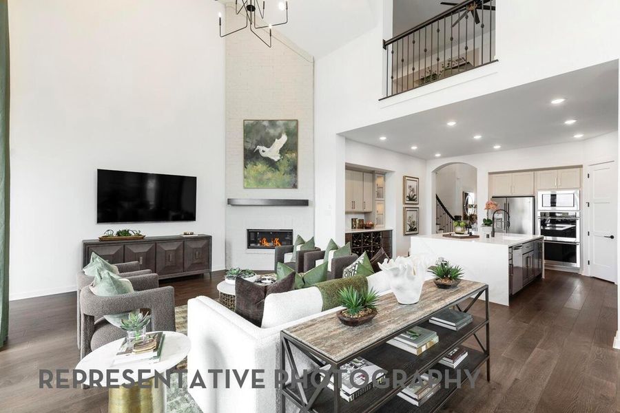 Furnished interior view inside a new home in Legacy, League City (Image 6).