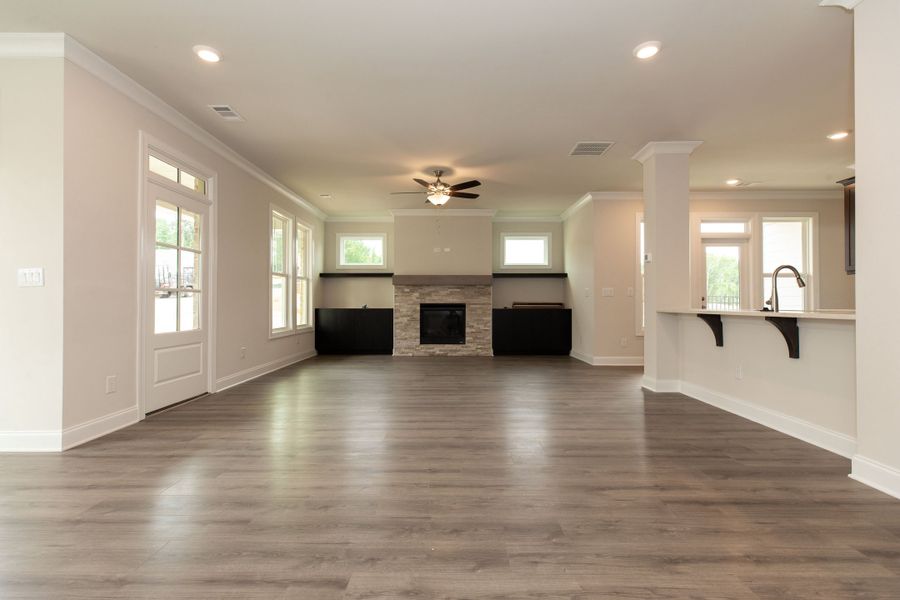 Representative unfurnished interior of a home built from the The Owens by The Providence Group in Waterhaven, Cumming (Image 26).