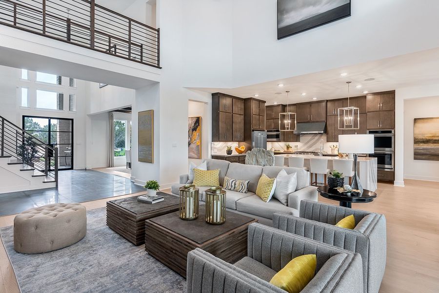 Furnished interior view inside a new home in Travisso Florence Collection, Leander (Image 8).