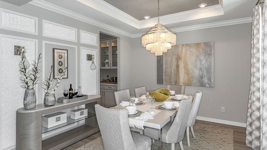 Furnished interior view inside a new home in Victoria Lakes, Odessa (Image 4).