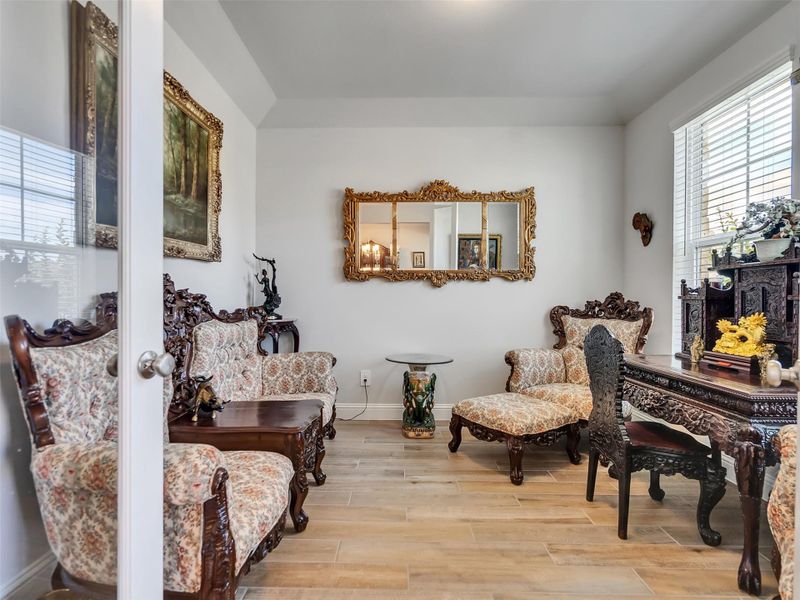 Formal living/office space with glass Formal living/office space with glass French doors