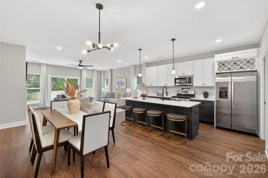 Furnished interior view inside a new home in , Charlotte (Image 29).