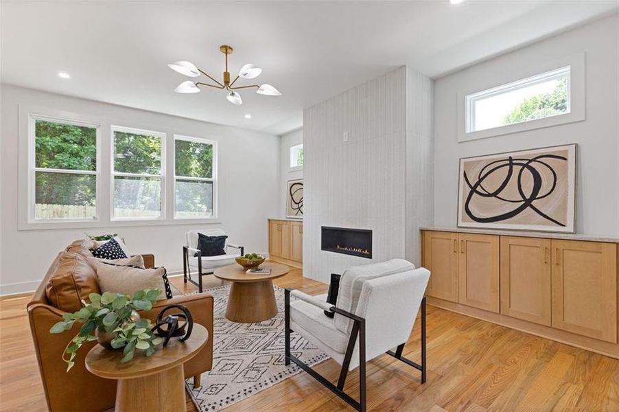 Furnished interior view inside a new home in , Scottdale (Image 10). Furnished interior view inside a new home in , Scottdale (Image 10).