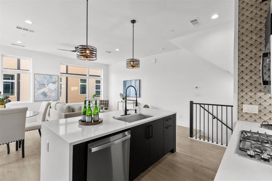 Furnished interior view inside a new home in , Dallas (Image 19).