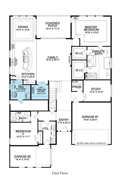 2D floor plan layout for the Hawthorne by Landon Homes in Lexington Frisco, Frisco, TX (Image 27).