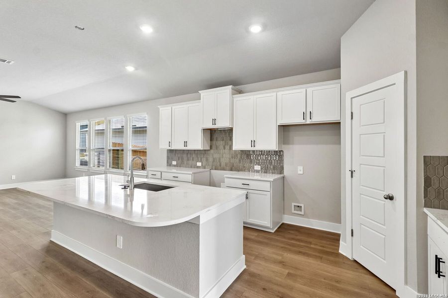 Furnished interior view inside a new home in Estancia Ranch - Premier Series, San Antonio (Image 7).