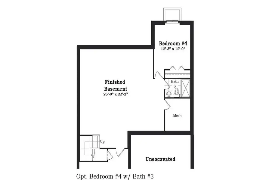 2D floor plan layout for the The Malden by Norfolk Homes in Valleys, Jackson, MI (Image 32).