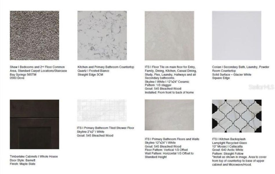 Sample of building materials used in homes in Center Lake Ranch Community Group Page, St. Cloud (Image 12). Sample of building materials used in homes in Center Lake Ranch Community Group Page, St. Cloud (Image 12).