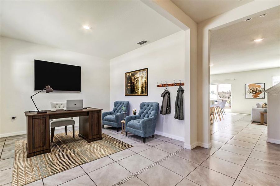 Furnished interior view inside a new home in Lakes at Laurel Highlands, Lakeland (Image 11).