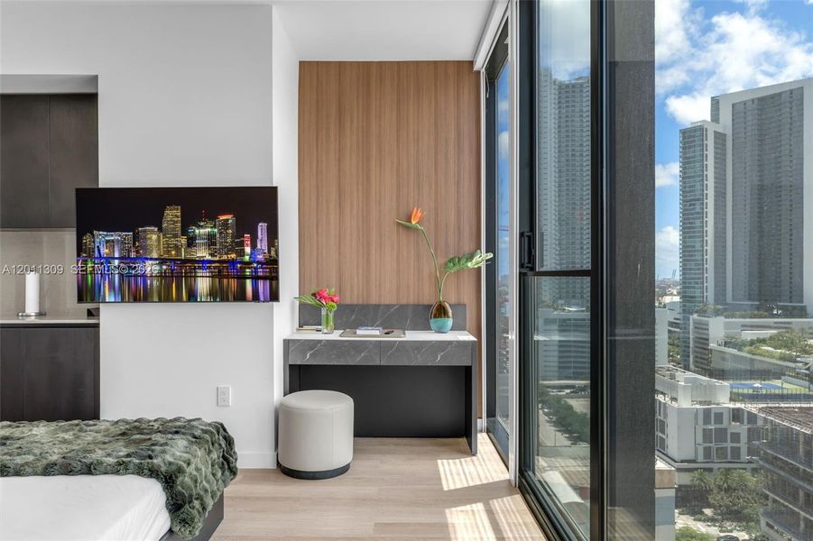 Furnished interior view inside a new home in , Miami (Image 6).