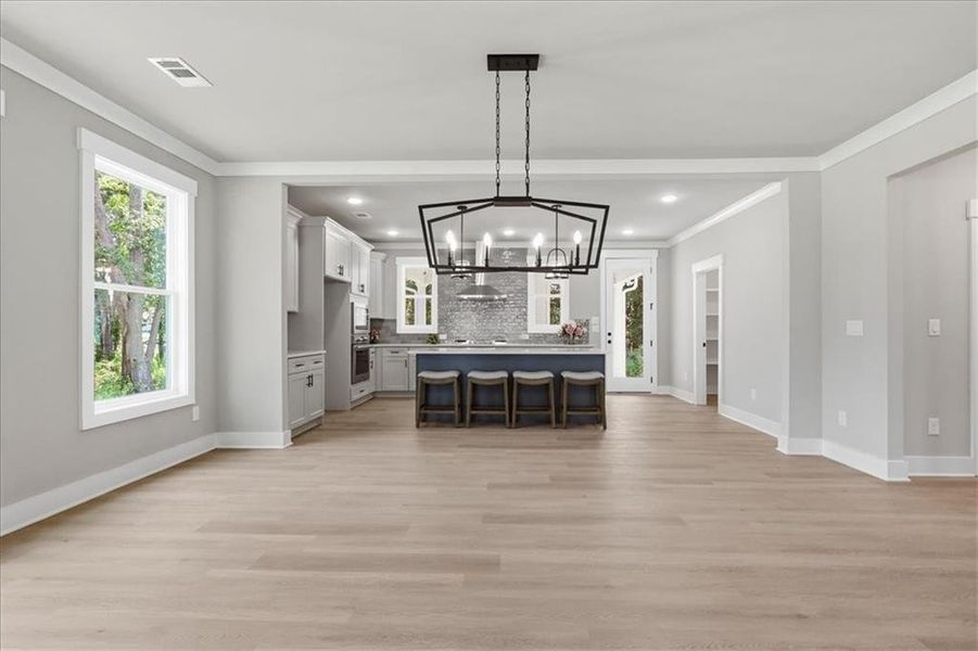 Furnished interior view inside a new home in , Monroe (Image 9).