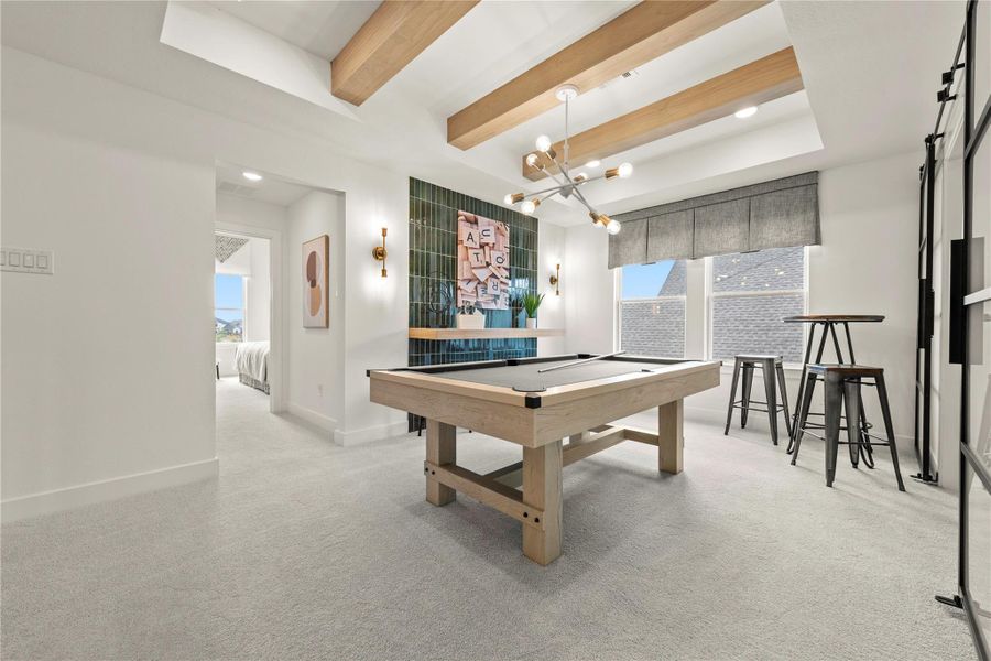 Furnished interior view inside a new home in The Trails, New Caney (Image 16). Furnished interior view inside a new home in The Trails, New Caney (Image 16).