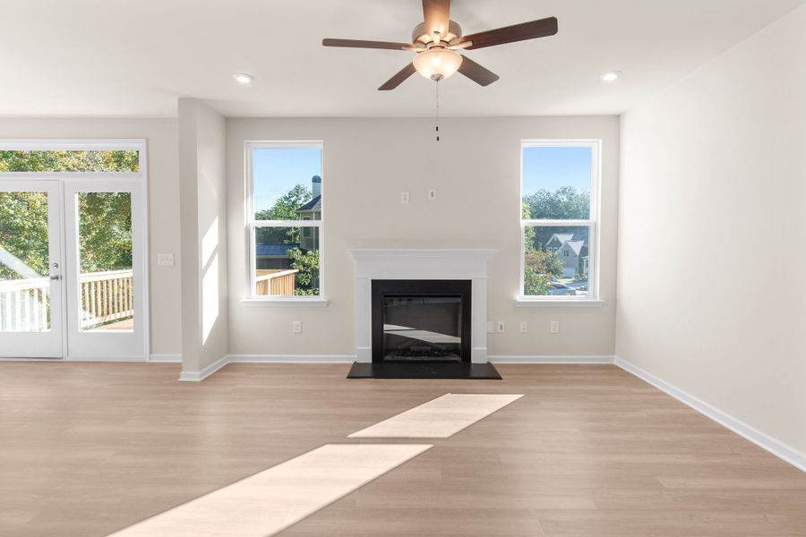 Representative unfurnished interior of a home built from the The Willow B by Davidson Homes LLC in Wehunt Meadows, Hoschton (Image 17).