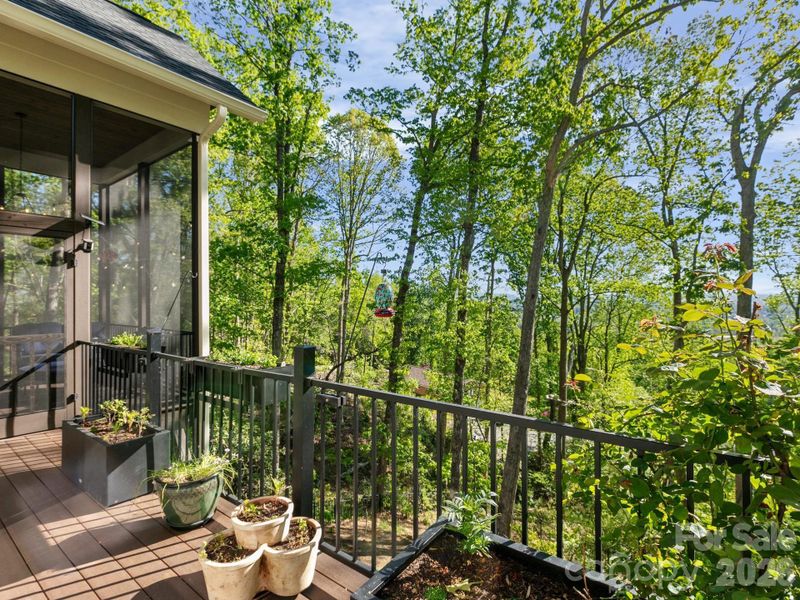 Exterior details and patio area of a home in , Hendersonville (Image 23).