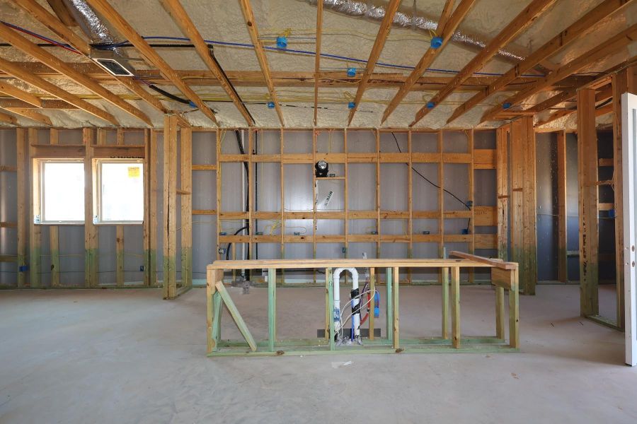 In-progress construction of a new home in Grand Central Park - Ascent Collection, Conroe, TX (Image 4).