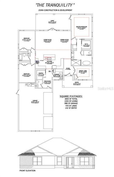 2D floor plan layout of this home in , Dunnellon, FL (Image 5).