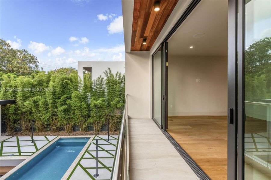 Exterior details and patio area of a home in , Miami (Image 39). Exterior details and patio area of a home in , Miami (Image 39).