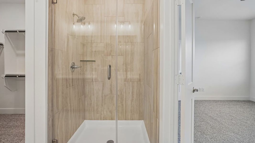 Close-up of interior finishes inside a home in Meridiana Townhomes, Iowa Colony (Image 11).