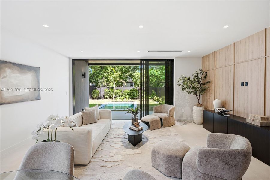 Furnished interior view inside a new home in , Miami (Image 5).