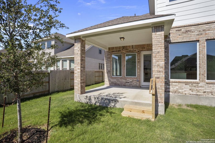 Exterior details and patio area of a home in Stillwater Ranch, San Antonio (Image 23). Exterior details and patio area of a home in Stillwater Ranch, San Antonio (Image 23).